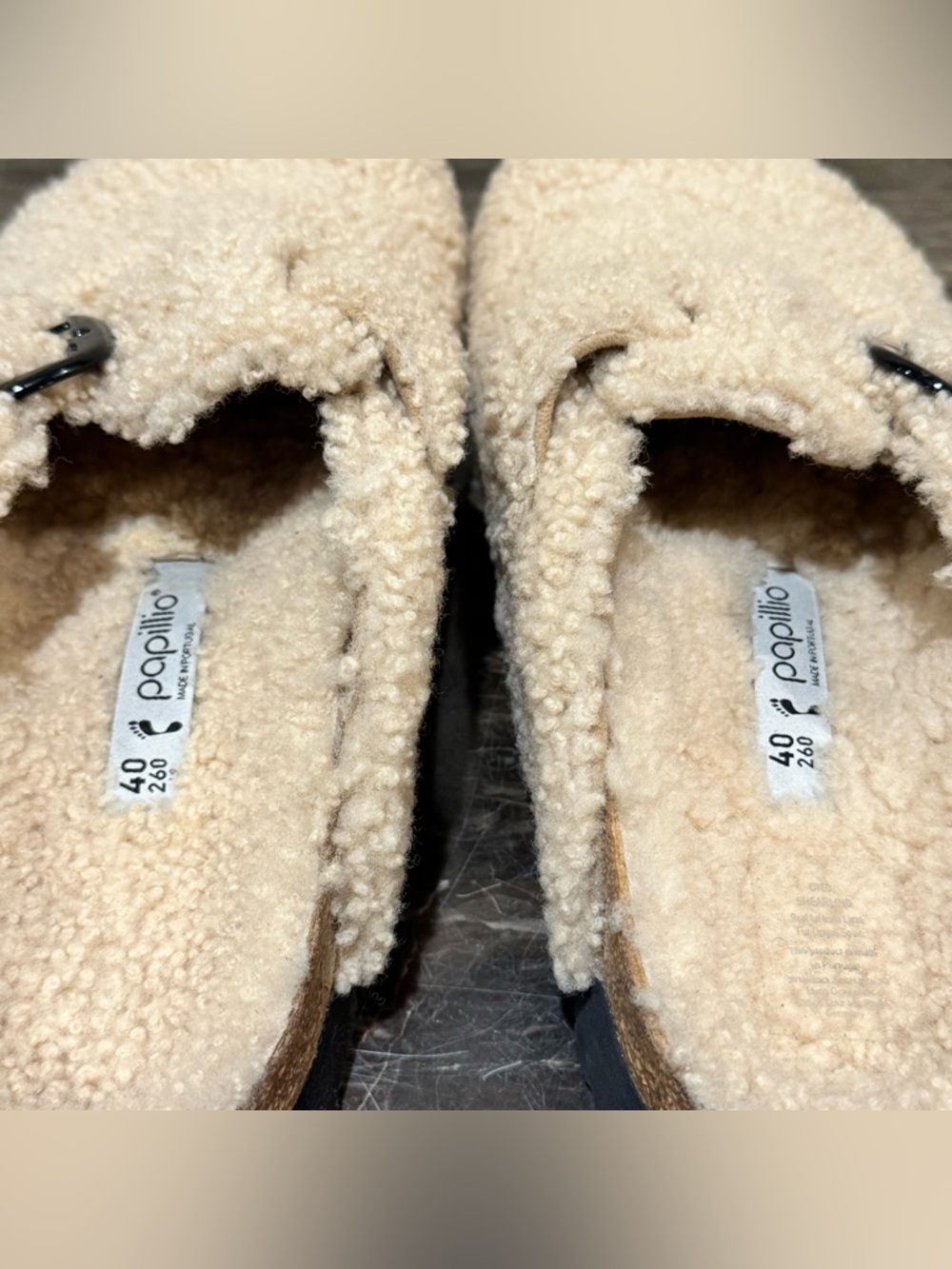NEW Birkenstock Papillio Boston Big Buckle Sherpa Clogs - Picture 11 of 15